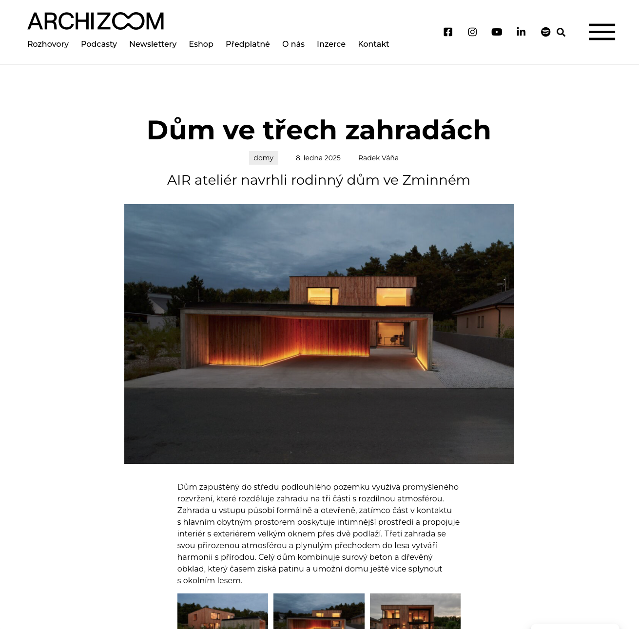 Dům ve třech zahradách