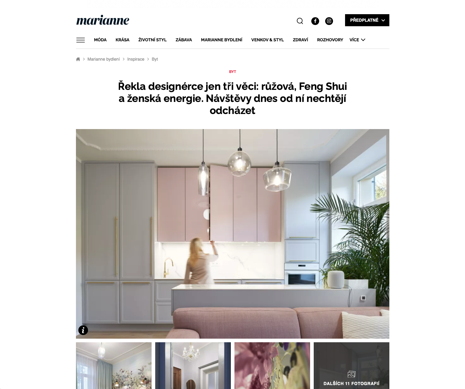 Řekla designérce jen tři věci: růžová, Feng Shui a ženská energie. Návštěvy dnes od ní nechtějí odcházet
